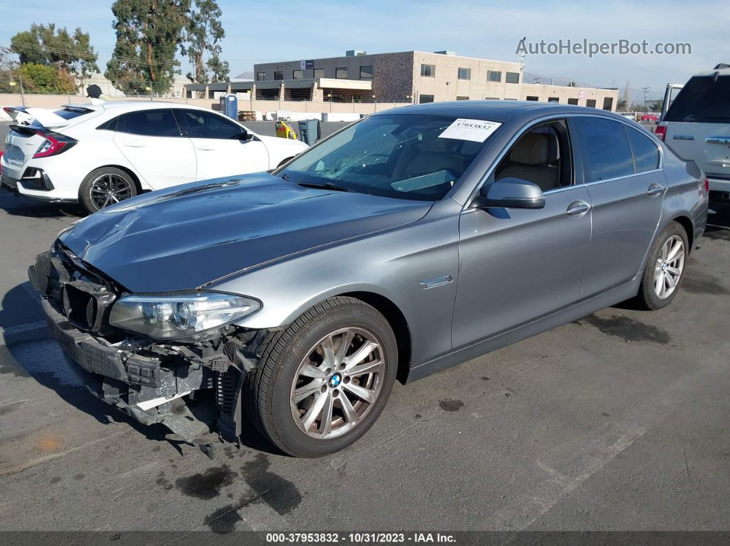 2014 Bmw 528i Gray vin: WBA5A5C58ED505210