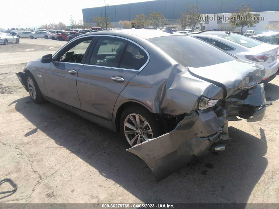 2016 Bmw 5 Series 528i Gray vin: WBA5A5C58GG350238