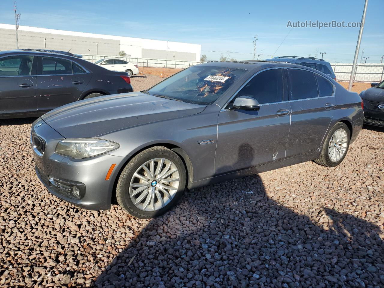 2014 Bmw 528 I Gray vin: WBA5A5C59ED508925