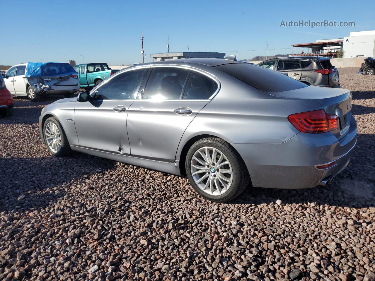 2014 Bmw 528 I Gray vin: WBA5A5C59ED508925