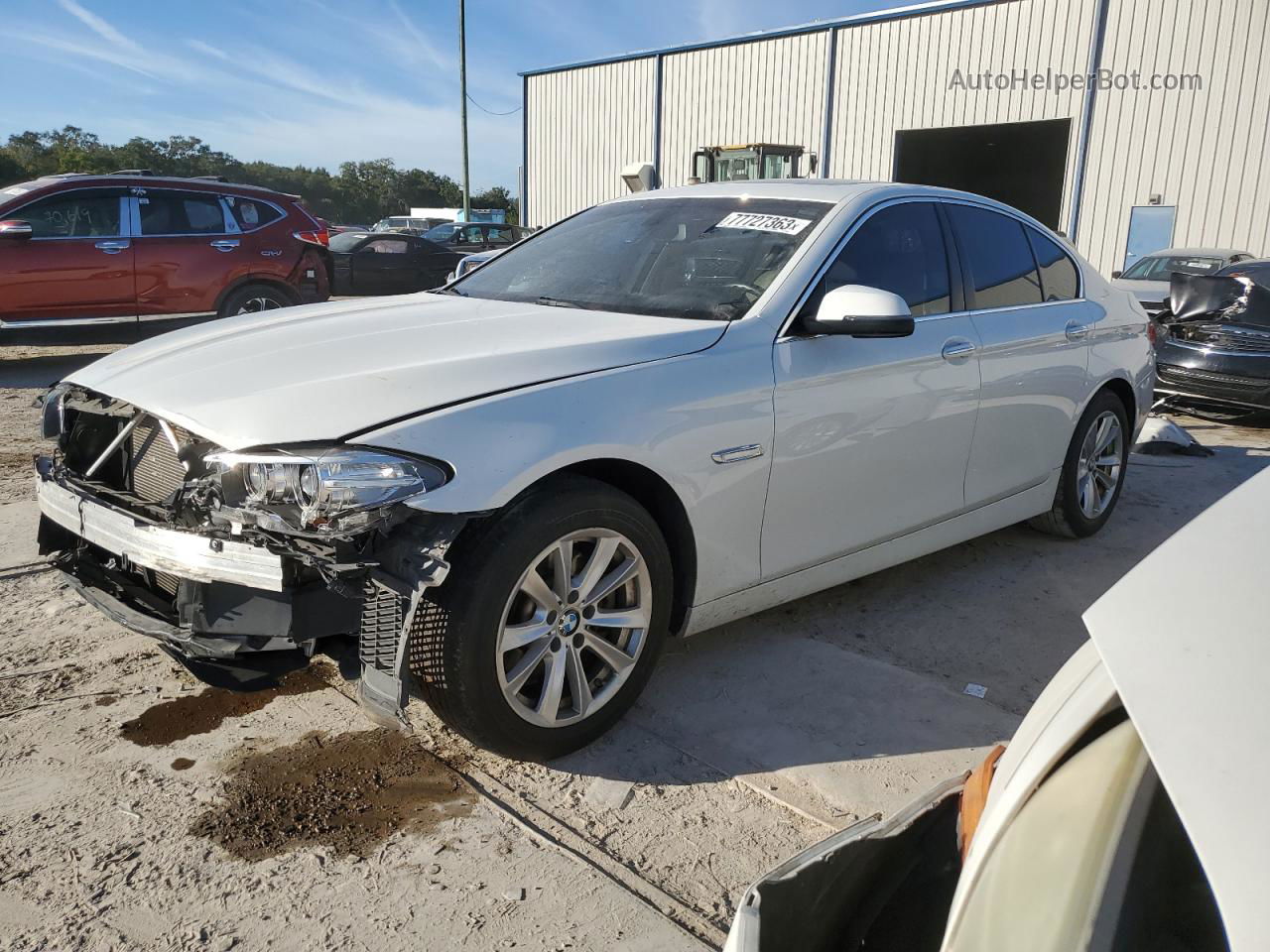 2014 Bmw 528 I White vin: WBA5A5C59ED509606