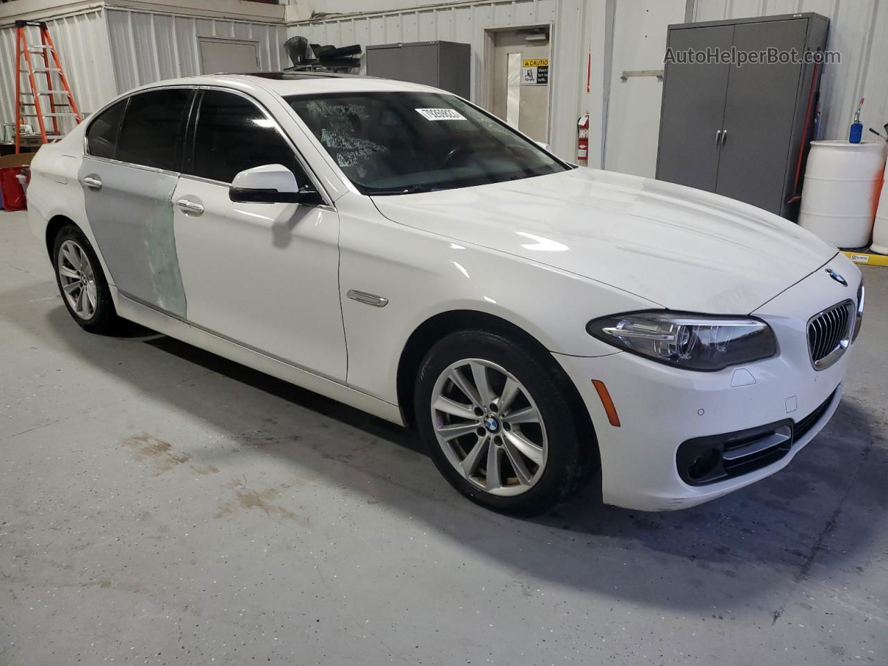 2016 Bmw 528 I White vin: WBA5A5C59GD528952