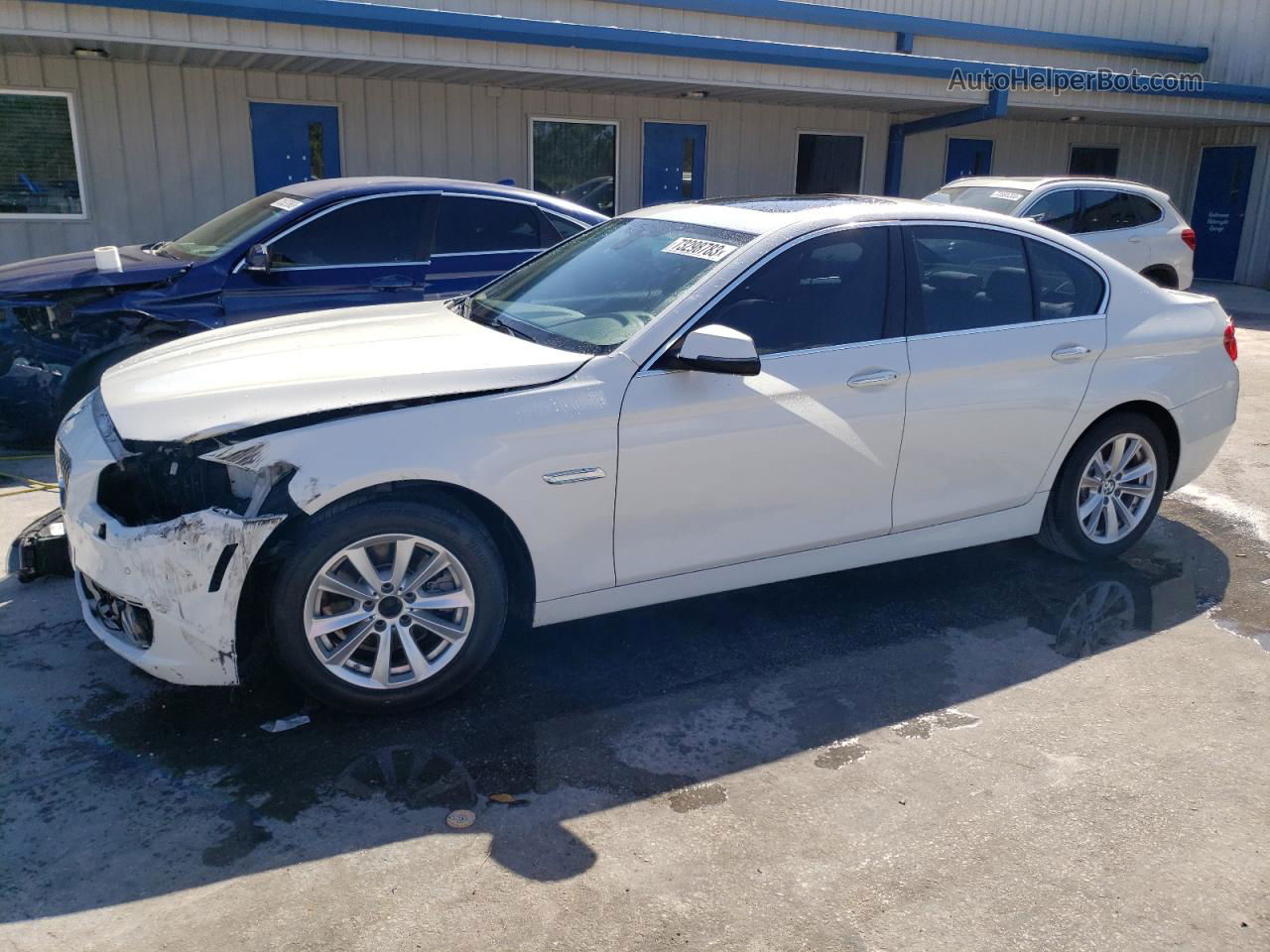 2016 Bmw 528 I White vin: WBA5A5C59GG349163