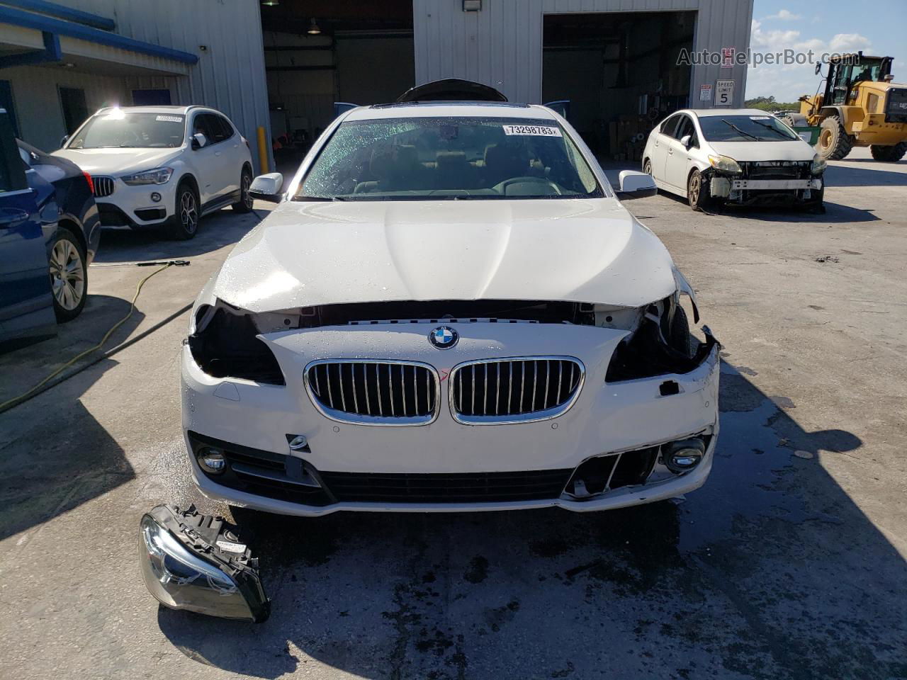 2016 Bmw 528 I White vin: WBA5A5C59GG349163