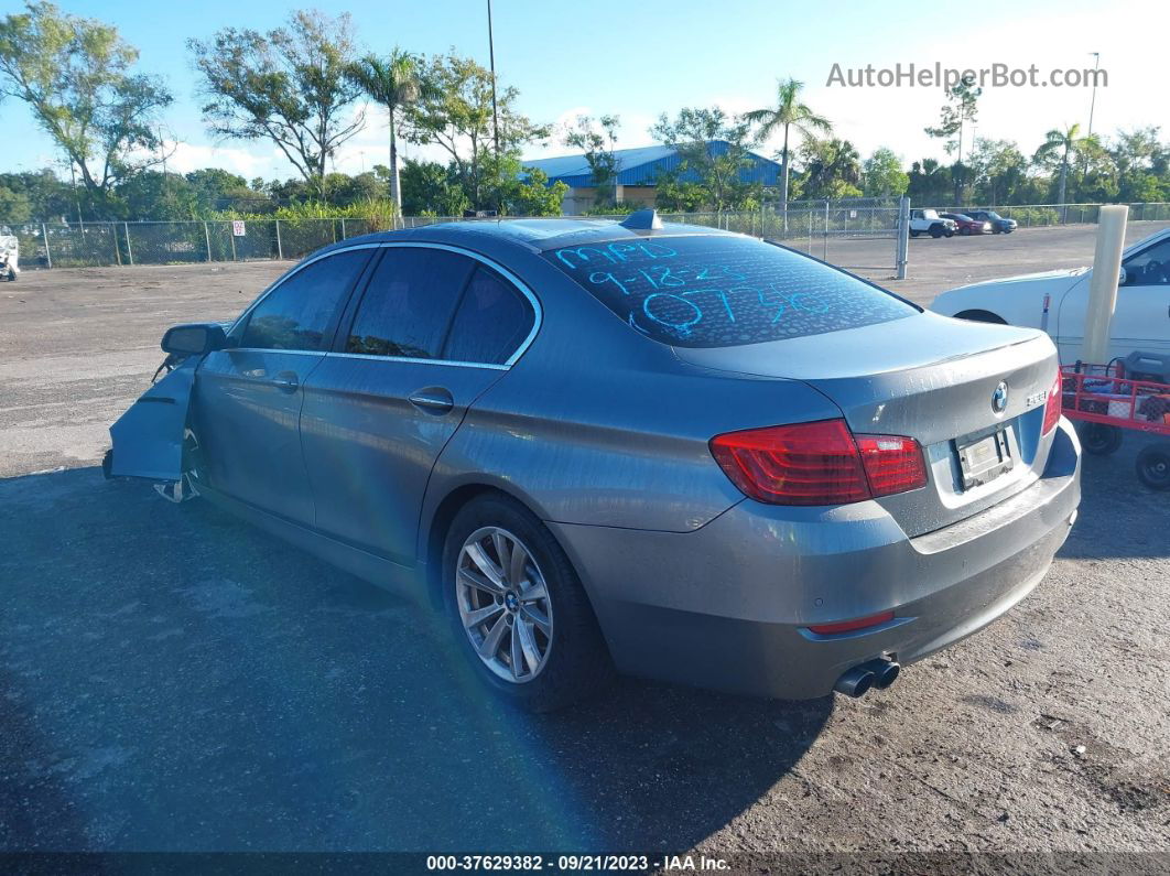 2014 Bmw 528i Gray vin: WBA5A5C5XED500736