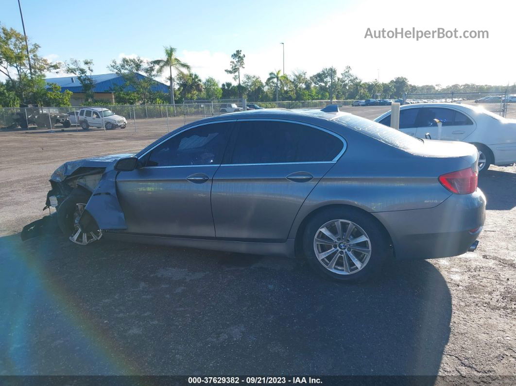 2014 Bmw 528i Gray vin: WBA5A5C5XED500736