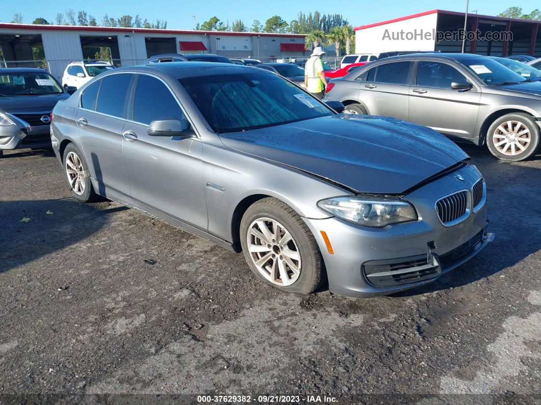 2014 Bmw 528i Gray vin: WBA5A5C5XED500736