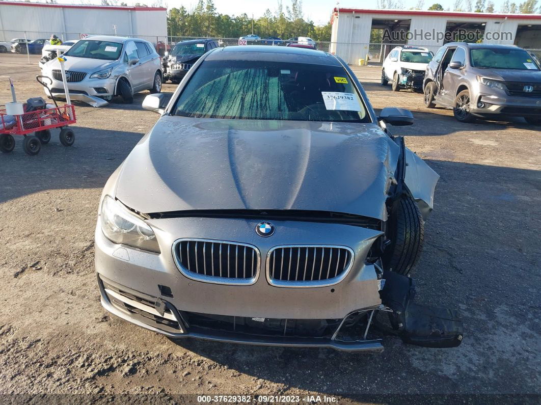 2014 Bmw 528i Gray vin: WBA5A5C5XED500736