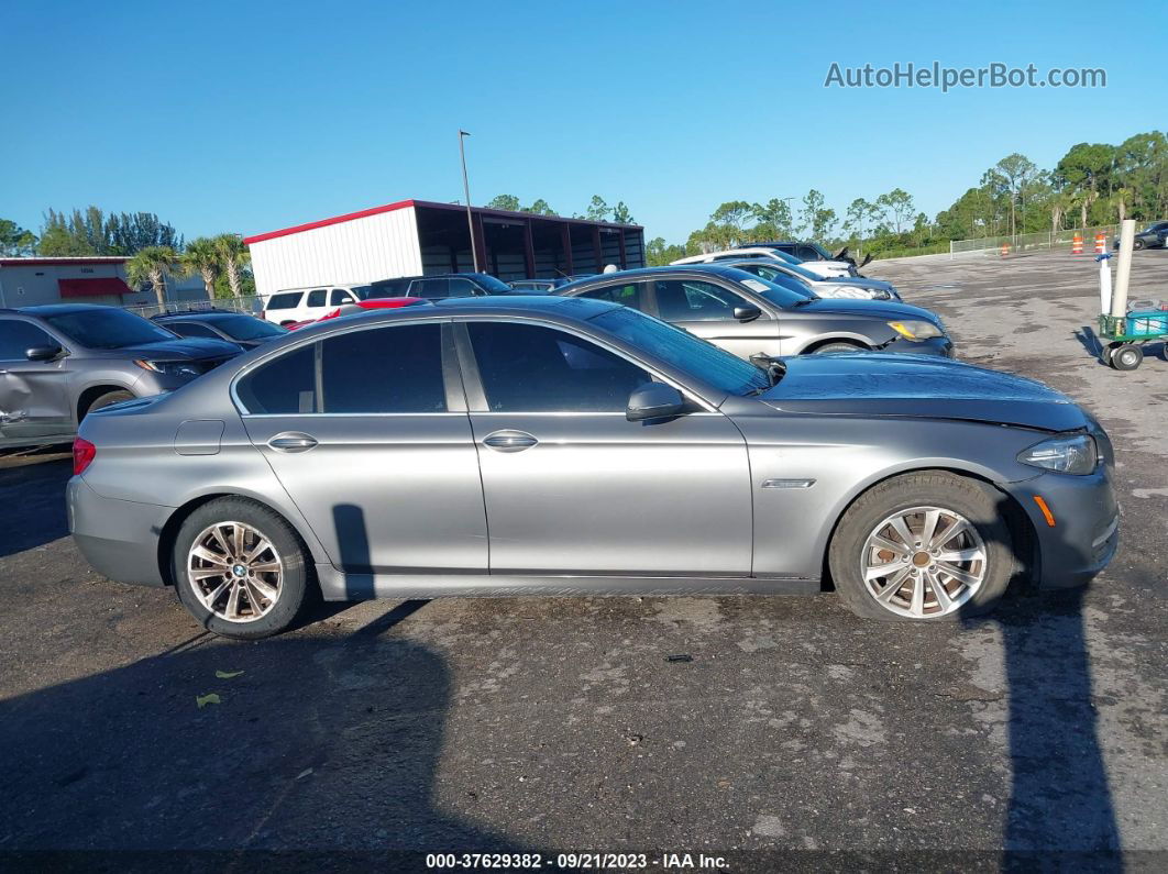 2014 Bmw 528i Gray vin: WBA5A5C5XED500736