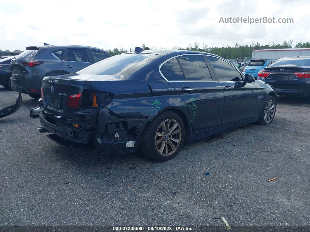 2014 Bmw 5 Series 528i Dark Blue vin: WBA5A5C5XED505581