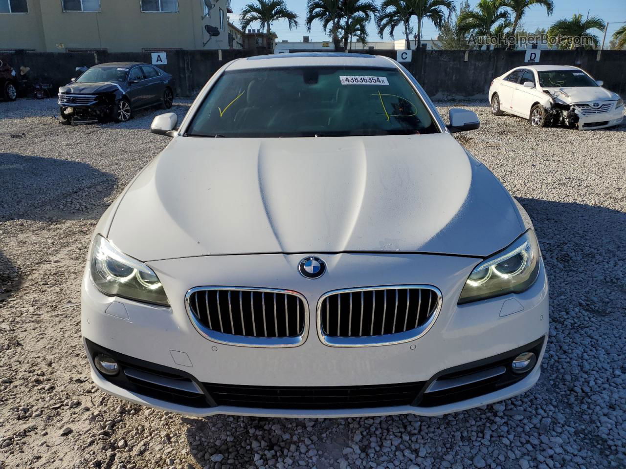 2016 Bmw 528 I White vin: WBA5A5C5XGD526529