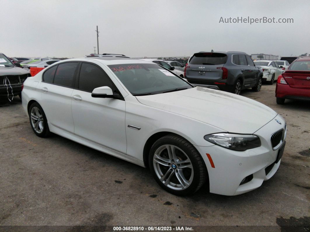 2016 Bmw 5 Series 528i White vin: WBA5A5C5XGD527437