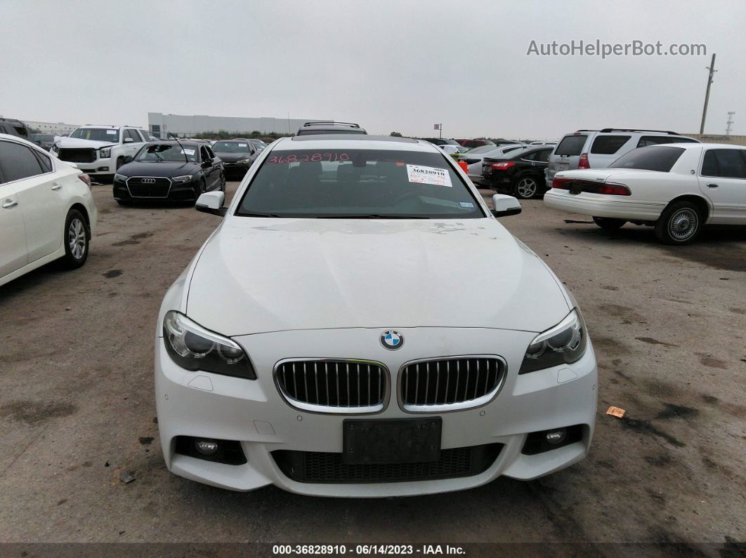 2016 Bmw 5 Series 528i White vin: WBA5A5C5XGD527437