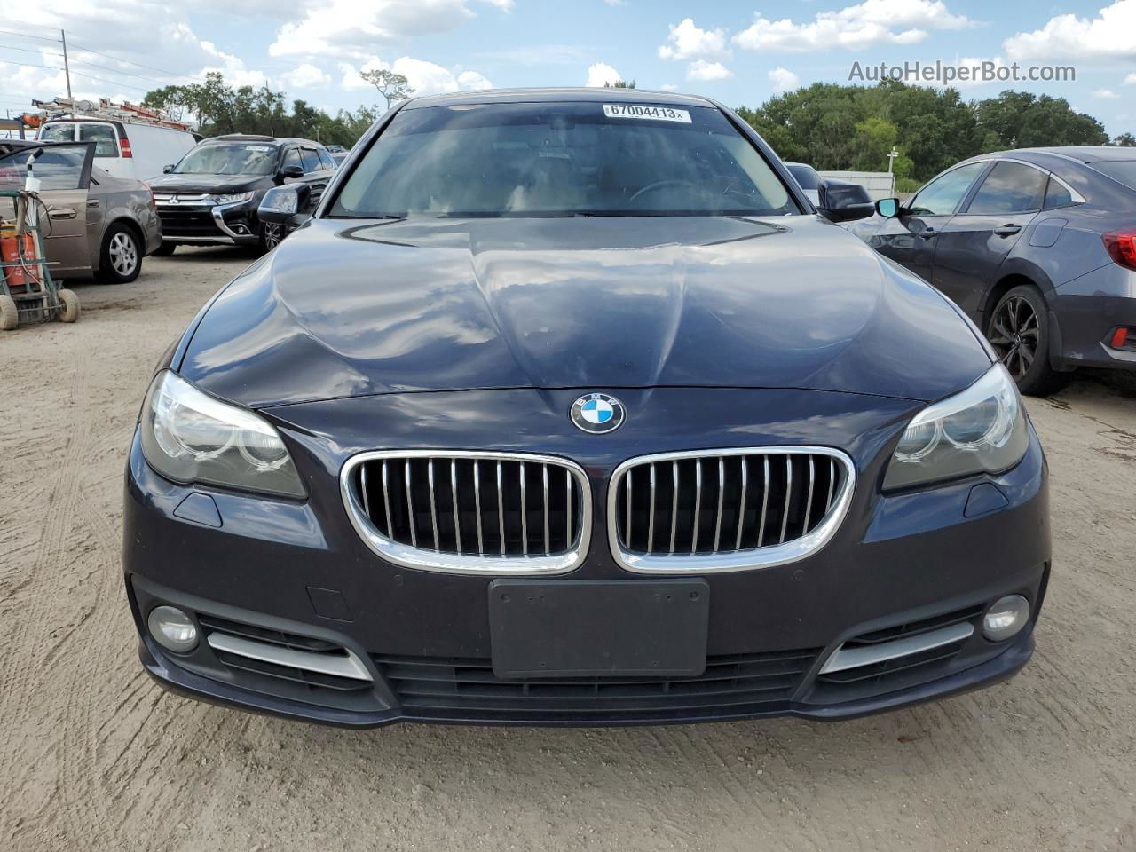 2016 Bmw 528 Xi Синий vin: WBA5A7C50GG148439