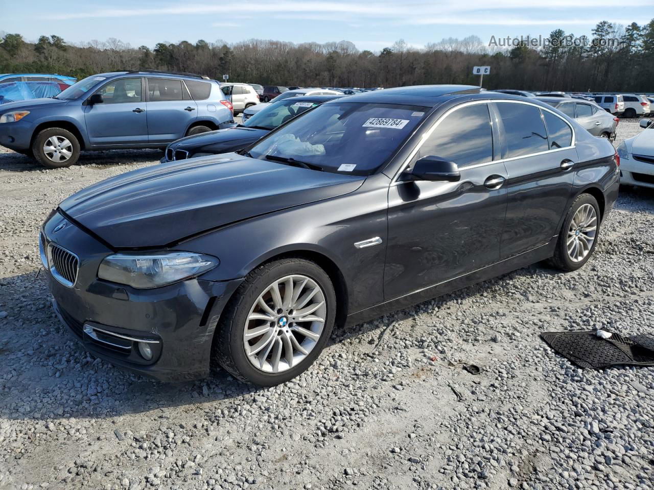 2014 Bmw 528 Xi Black vin: WBA5A7C51ED219453