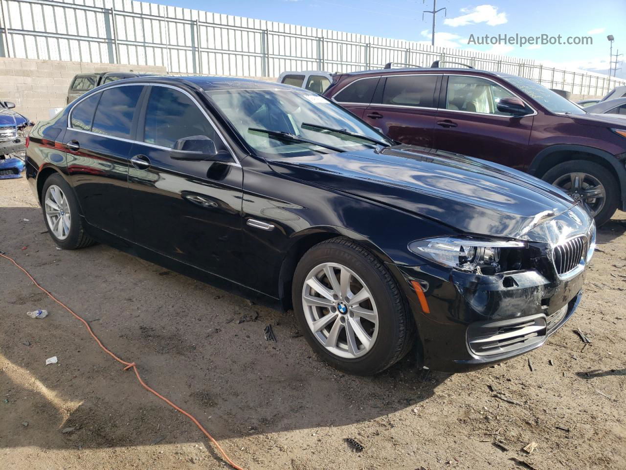 2014 Bmw 528 Xi Черный vin: WBA5A7C52ED618839