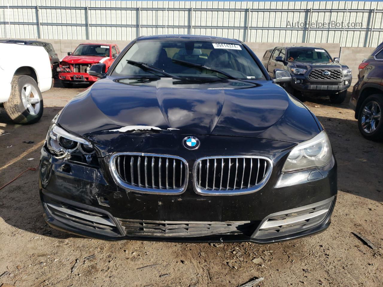 2014 Bmw 528 Xi Черный vin: WBA5A7C52ED618839