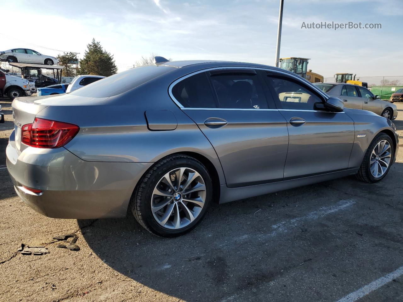 2016 Bmw 528 Xi Silver vin: WBA5A7C52GG147454