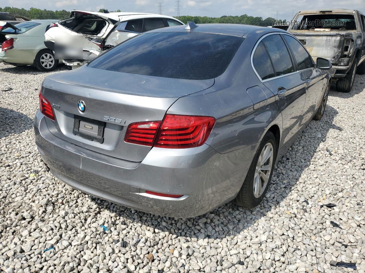 2016 Bmw 528 Xi Gray vin: WBA5A7C52GG643581