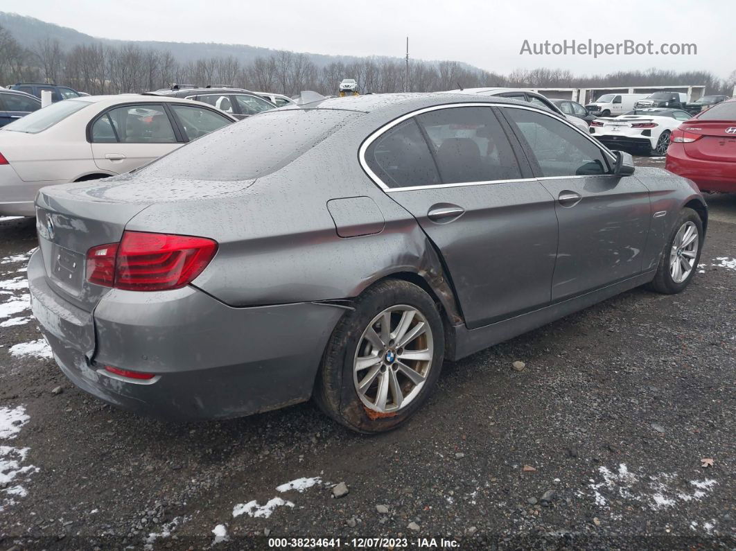 2014 Bmw 528i Xdrive Silver vin: WBA5A7C53ED612127