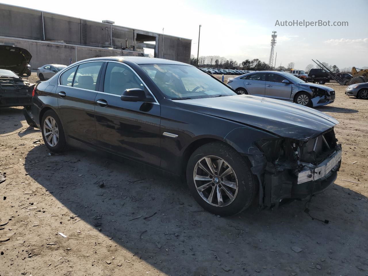 2016 Bmw 528 Xi Черный vin: WBA5A7C53GG146944