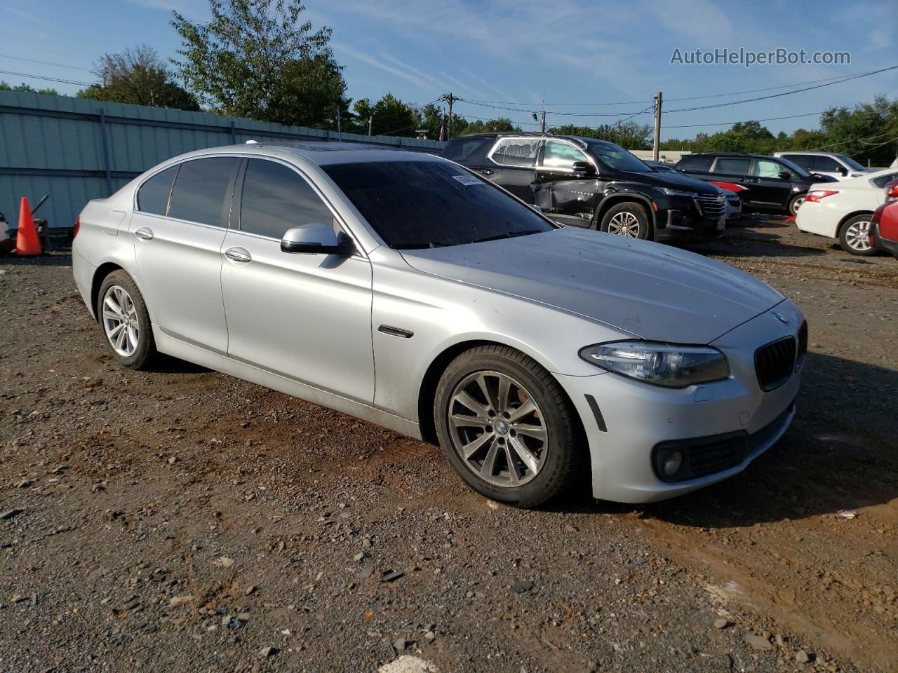 2016 Bmw 528 Xi Silver vin: WBA5A7C53GG149925