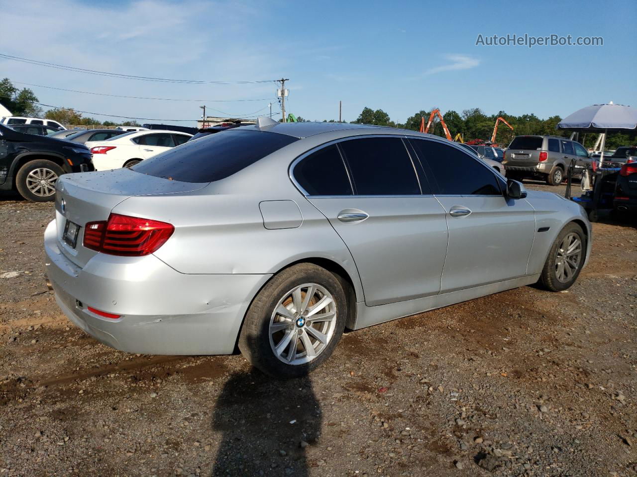 2016 Bmw 528 Xi Silver vin: WBA5A7C53GG149925