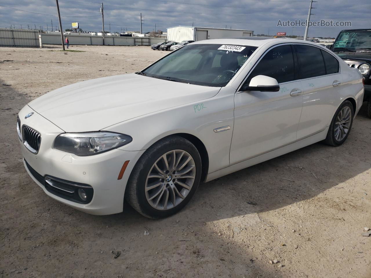 2014 Bmw 528 Xi White vin: WBA5A7C54ED614162