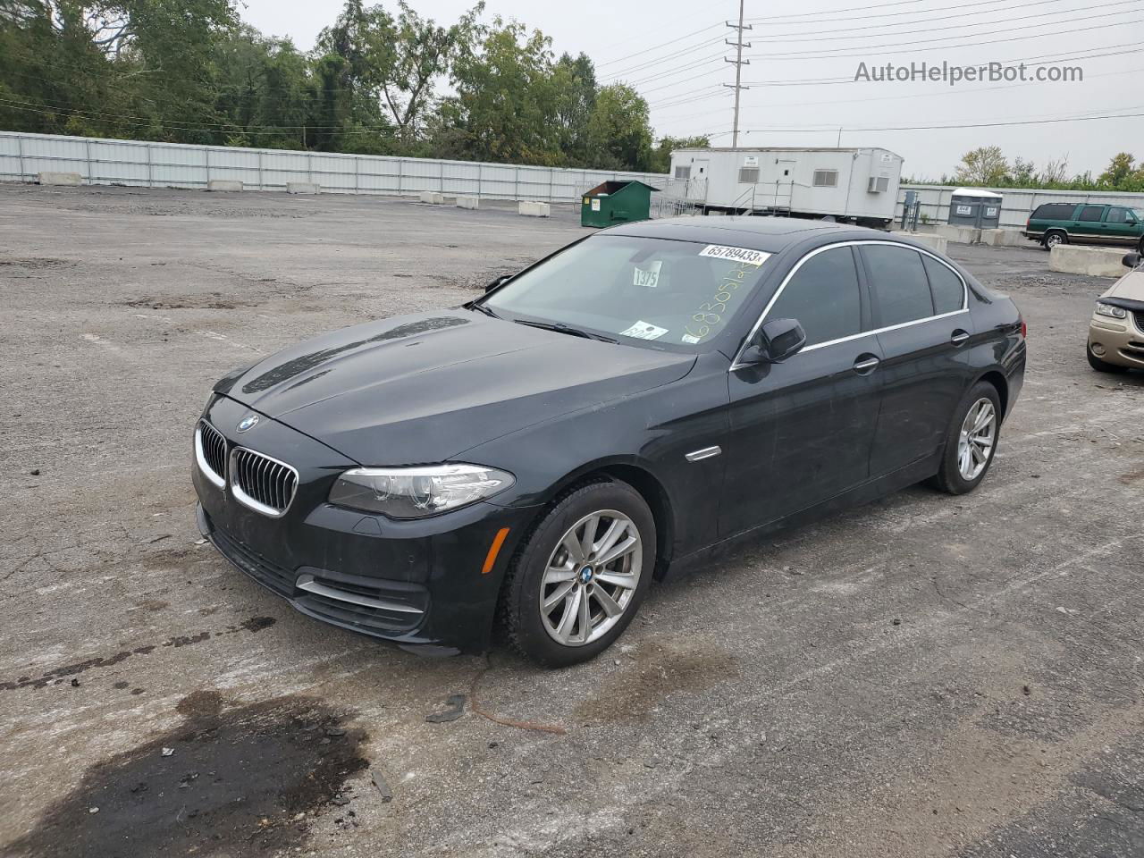 2014 Bmw 528 Xi Black vin: WBA5A7C54ED615456