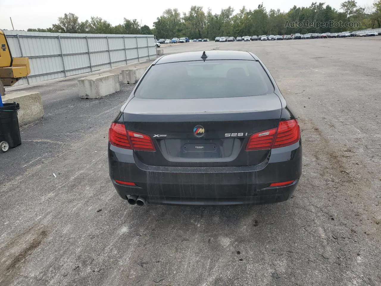 2014 Bmw 528 Xi Black vin: WBA5A7C54ED615456