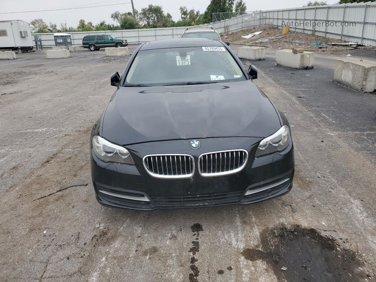 2014 Bmw 528 Xi Черный vin: WBA5A7C54ED615456