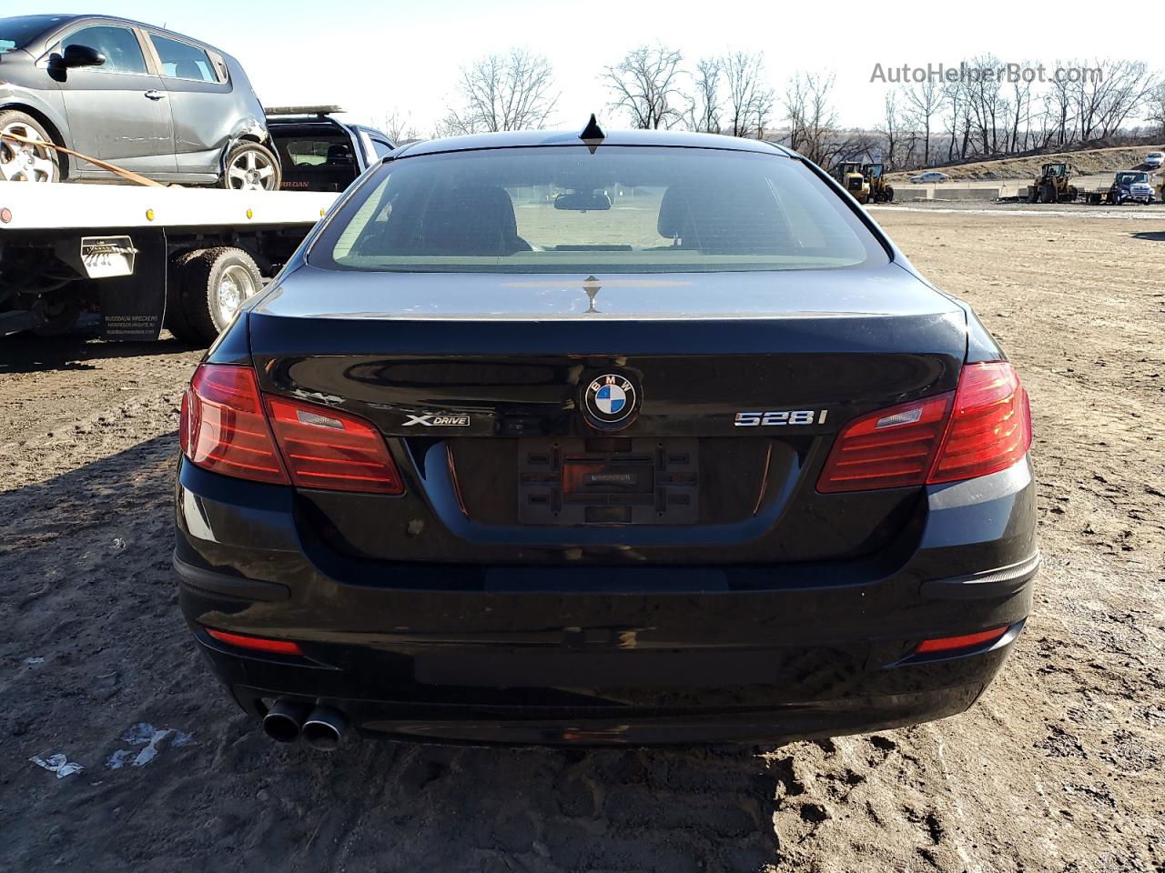 2014 Bmw 528 Xi Black vin: WBA5A7C54ED615991