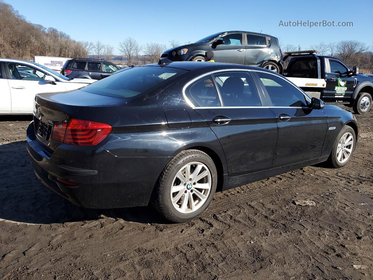 2014 Bmw 528 Xi Black vin: WBA5A7C54ED615991