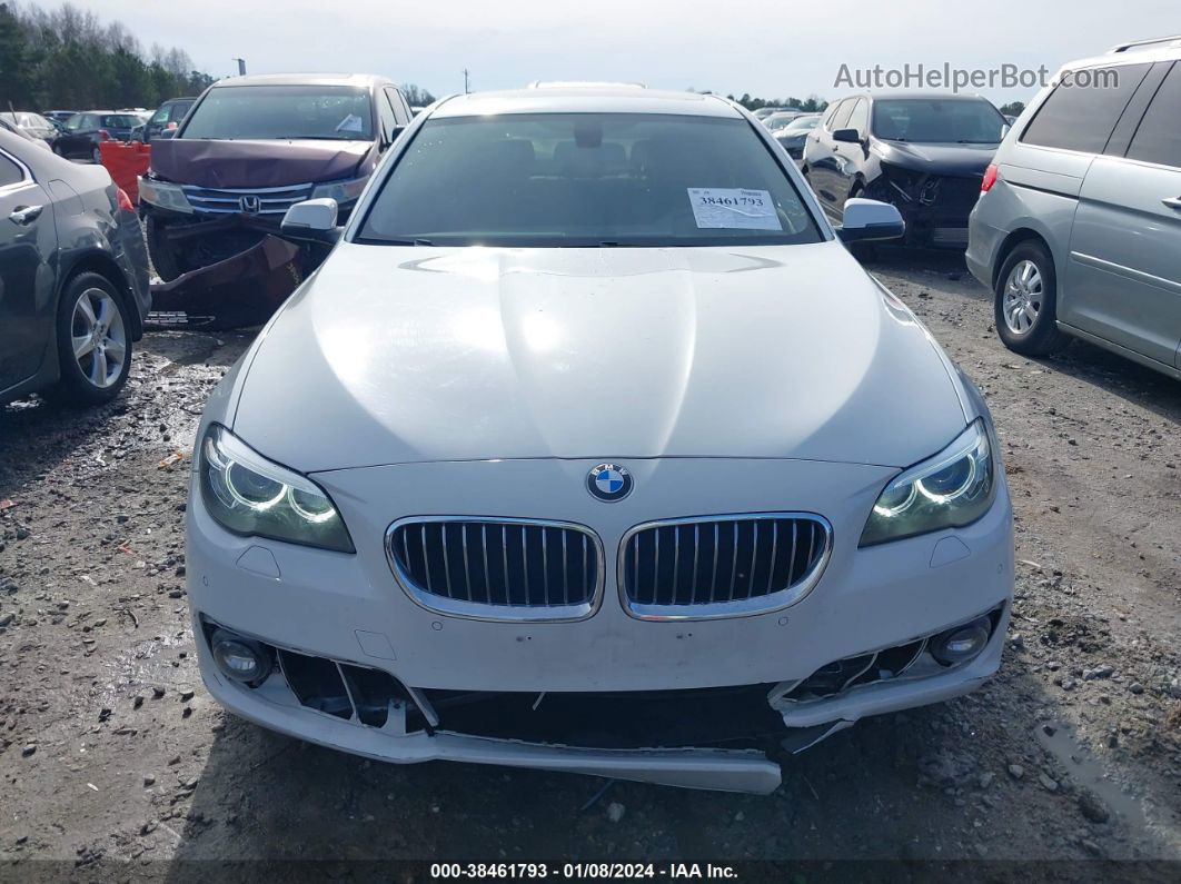 2016 Bmw 528i Xdrive White vin: WBA5A7C54GG149139