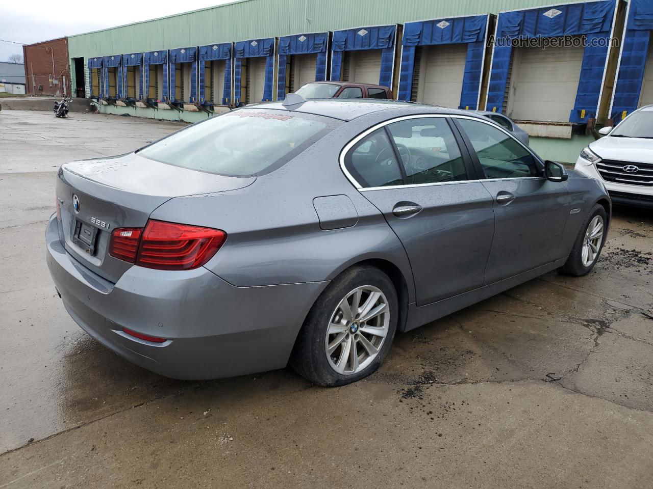 2014 Bmw 528 Xi Gray vin: WBA5A7C55ED619435