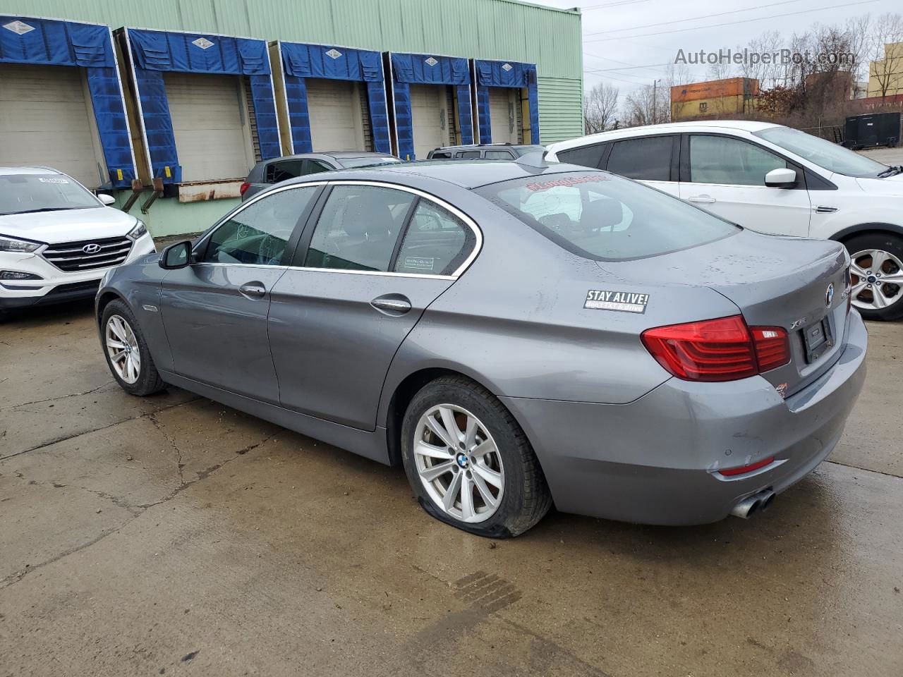 2014 Bmw 528 Xi Gray vin: WBA5A7C55ED619435