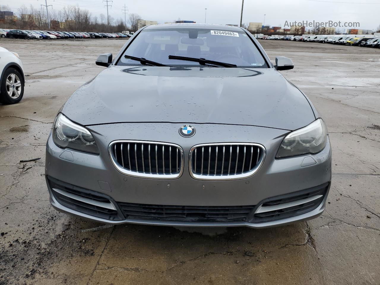 2014 Bmw 528 Xi Gray vin: WBA5A7C55ED619435