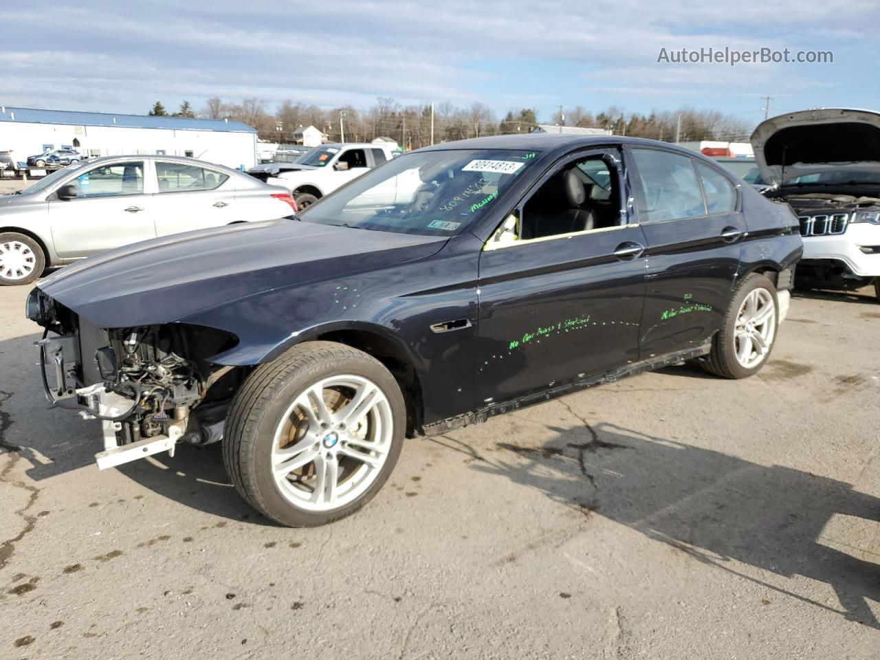 2016 Bmw 528 Xi Black vin: WBA5A7C55GG147643