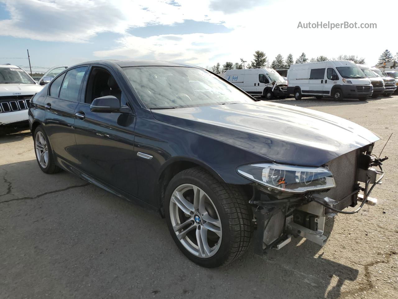 2016 Bmw 528 Xi Черный vin: WBA5A7C55GG147643