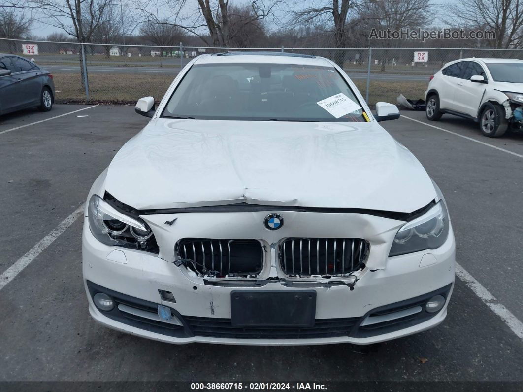 2016 Bmw 528i Xdrive White vin: WBA5A7C55GG148016