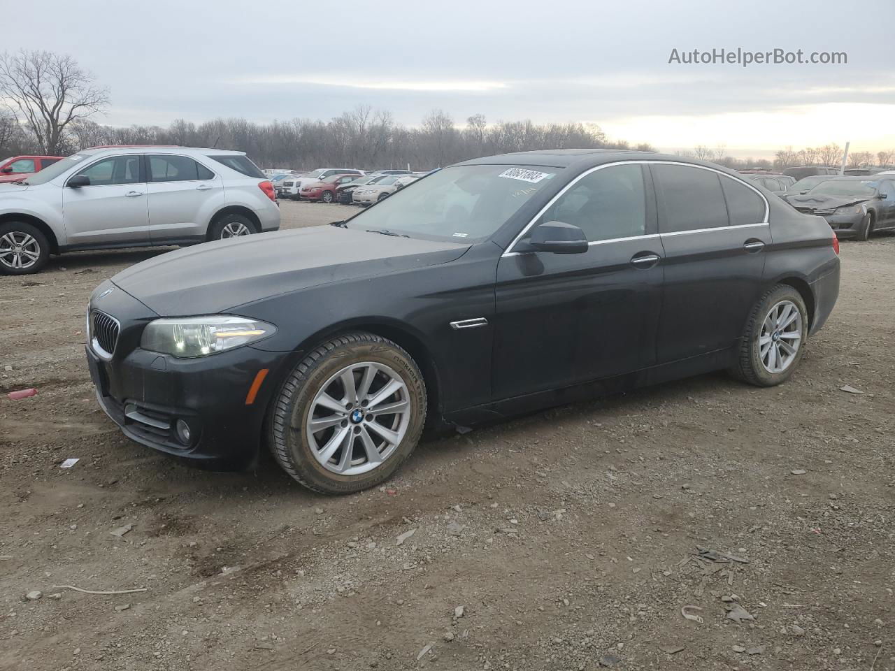 2016 Bmw 528 Xi Черный vin: WBA5A7C55GG148985