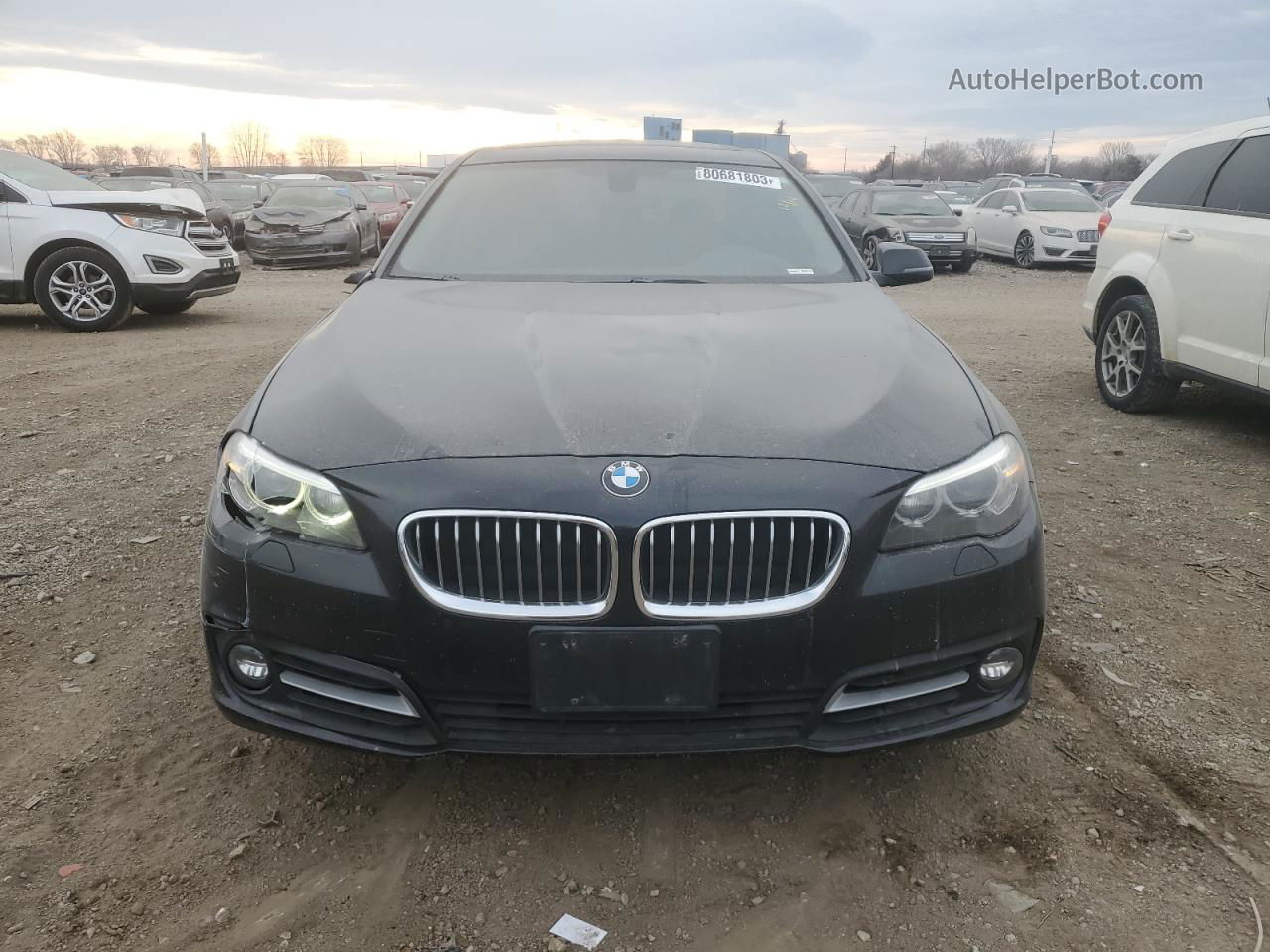 2016 Bmw 528 Xi Черный vin: WBA5A7C55GG148985