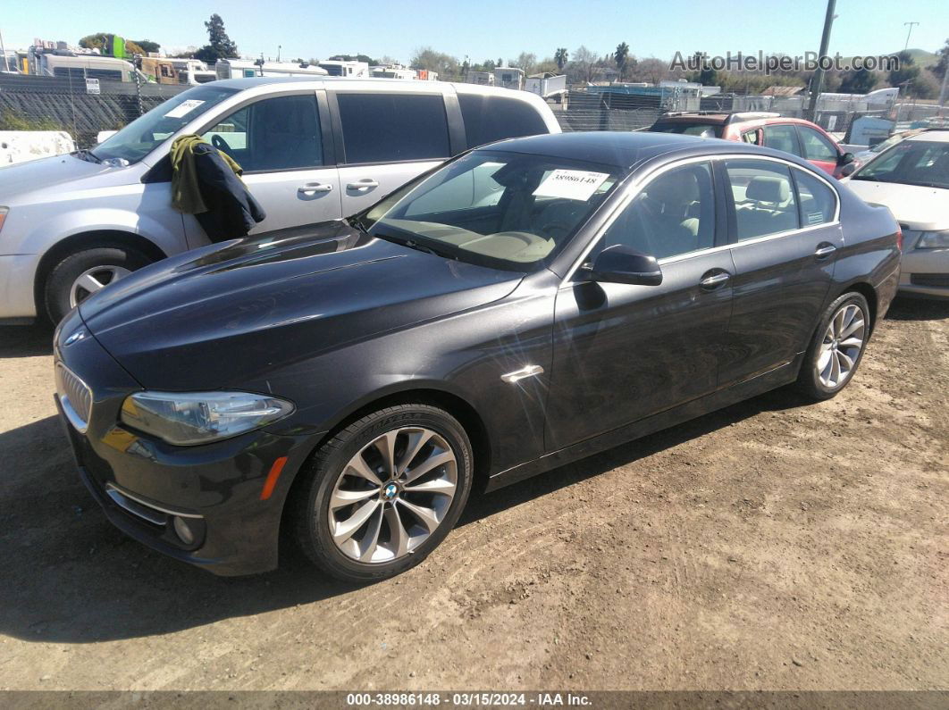 2014 Bmw 528i Xdrive Black vin: WBA5A7C57ED219361