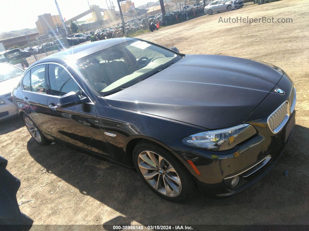 2014 Bmw 528i Xdrive Black vin: WBA5A7C57ED219361