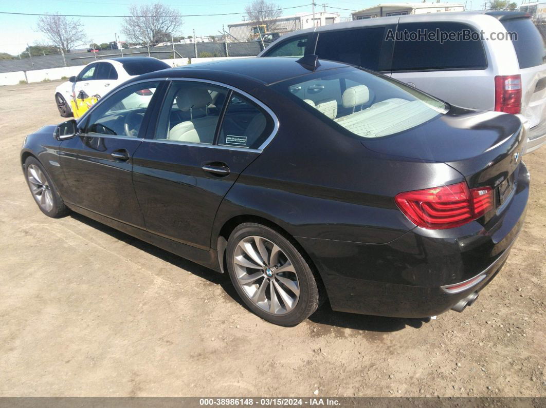 2014 Bmw 528i Xdrive Black vin: WBA5A7C57ED219361