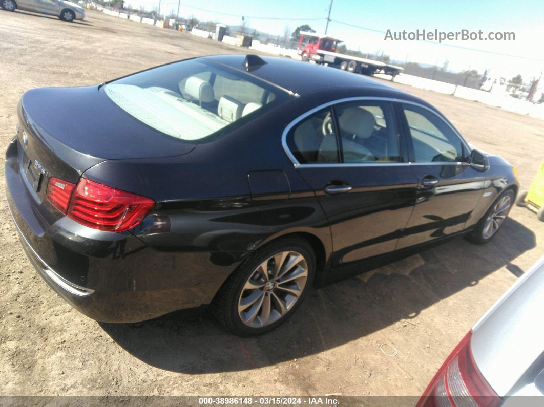 2014 Bmw 528i Xdrive Black vin: WBA5A7C57ED219361