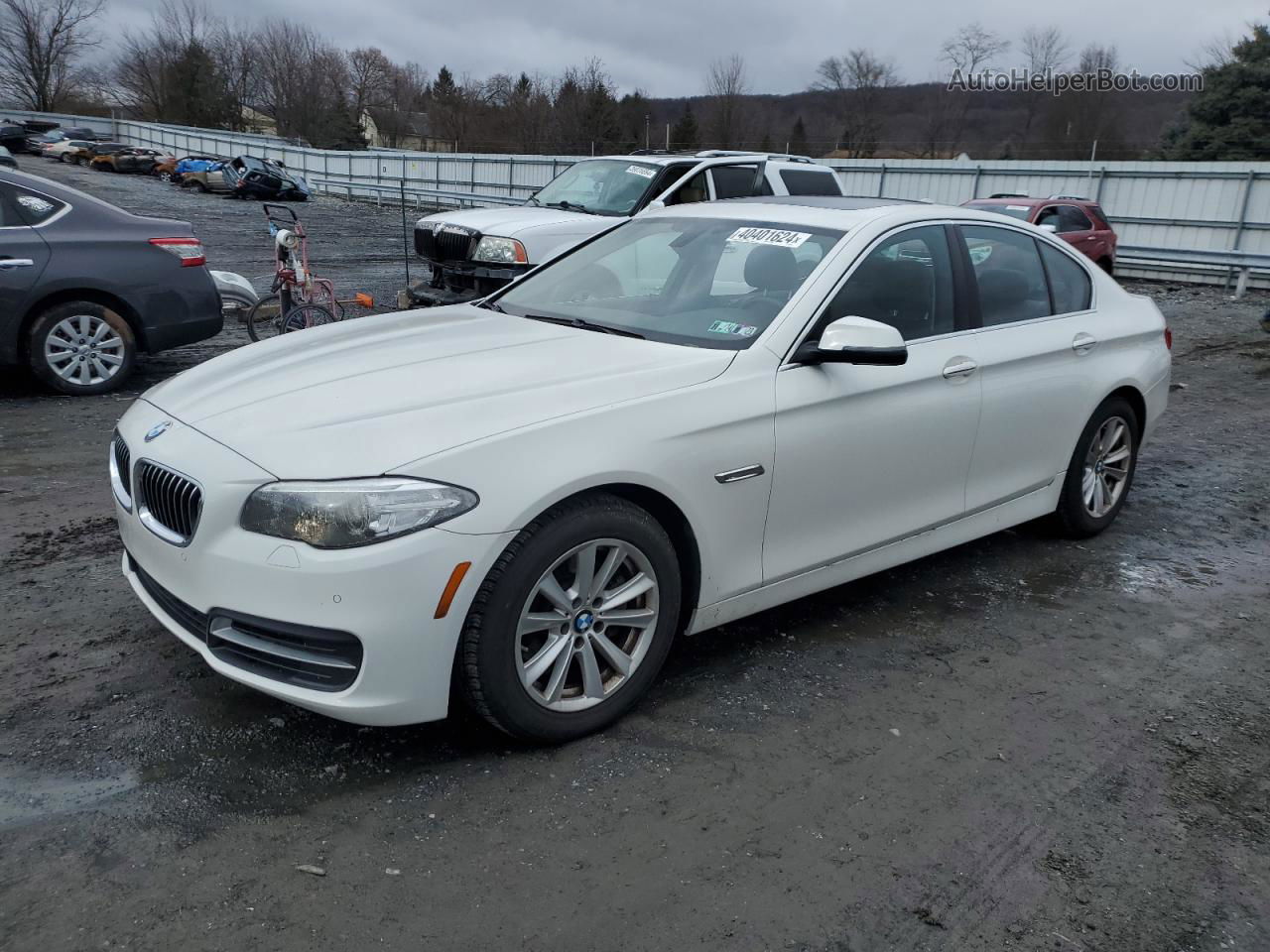 2014 Bmw 528 Xi Белый vin: WBA5A7C57ED612101