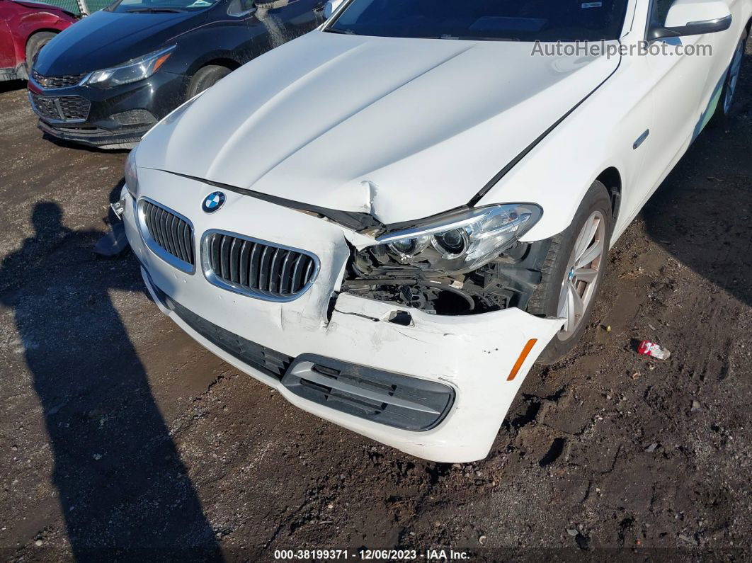 2014 Bmw 528i Xdrive White vin: WBA5A7C57ED612907