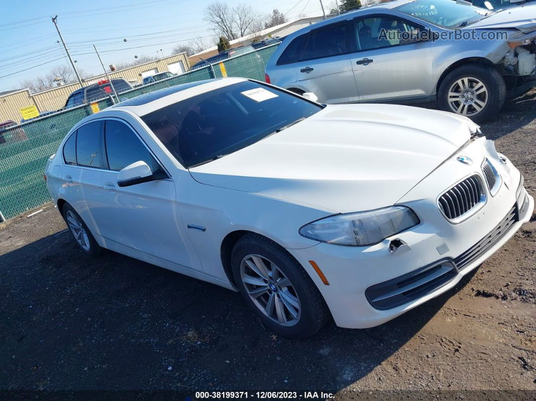 2014 Bmw 528i Xdrive White vin: WBA5A7C57ED612907