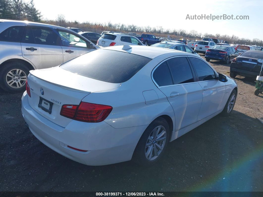 2014 Bmw 528i Xdrive White vin: WBA5A7C57ED612907